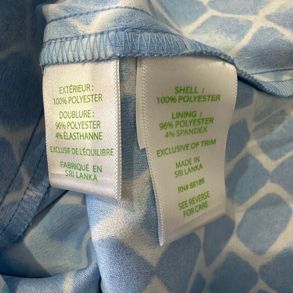 0 Lilly Pulitzer Donna Romper Multi Hidden Treasure Blue Print Romper NWT - Picture 6 of 6